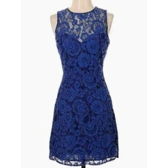 BB Dakota Dresses & Skirts - BB Dakota Nordstrom Womens Lace Sleeveless Dress Size 8 Blue & Black
